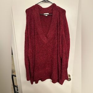 Thick red torrid sweater